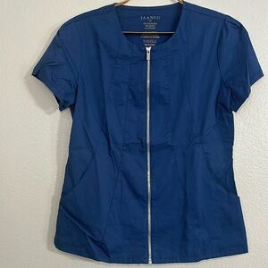 Jaanuu princess navy scrub top size M